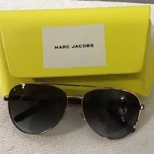Marc Jacobs Aviator Sunglasses with Yellow Case Marc By Marc Jacobs | Accessories | Marc By Marc Jacobs Rose  main image 3
